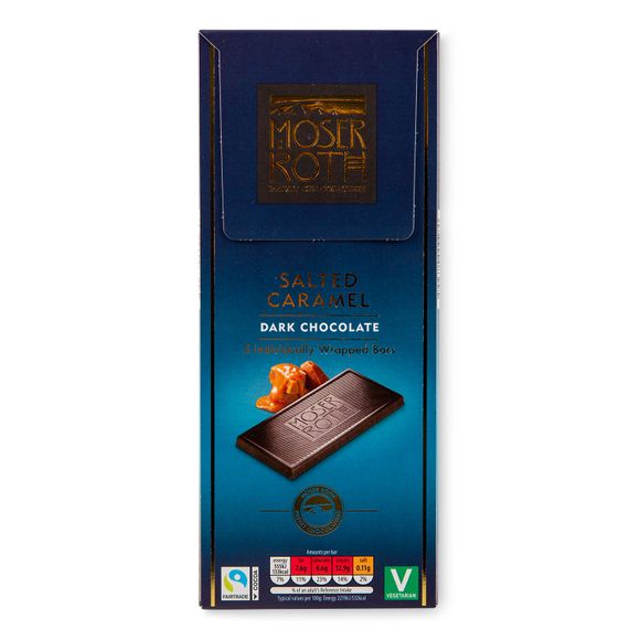 Moser Roth Salted Caramel Dark Chocolate Bar 5x25g